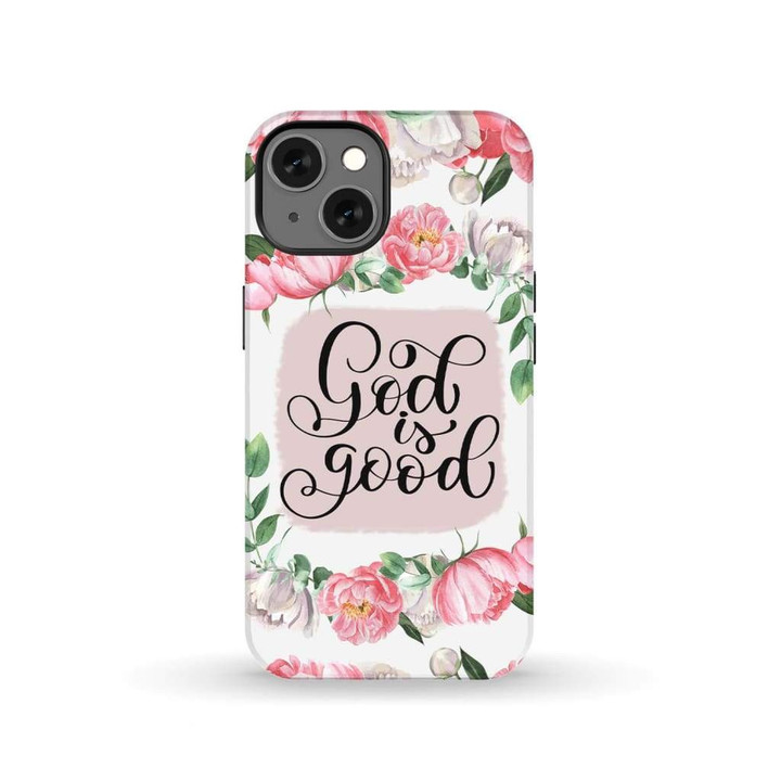 God is good floral phone case
