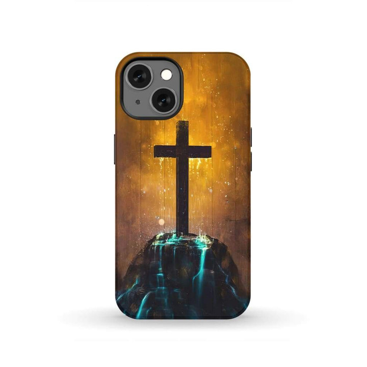 Cross on the hill phone case