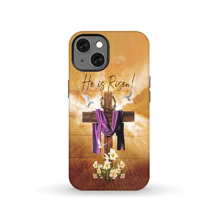 He is risen Christian phone case