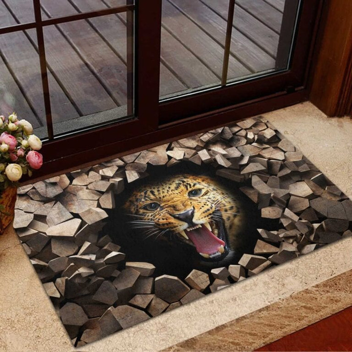Cool Jaguar Rubber Base Doormat