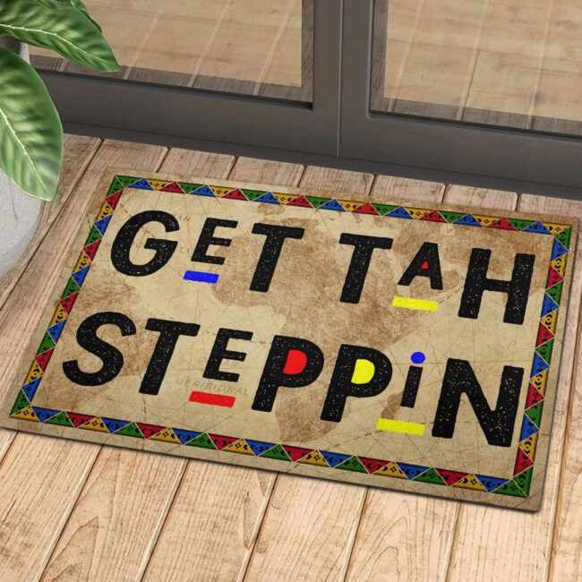 Get Tah Steppin Rubber Base Doormat