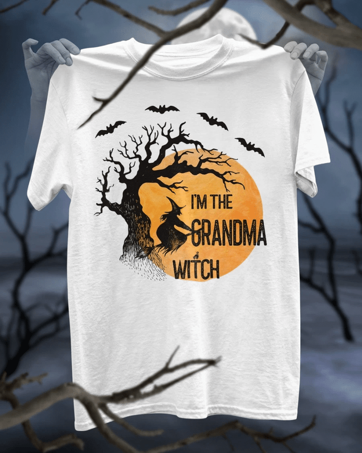 Halloween Shirt, Custom Shirt, Gift For Grandma, I'm The Grandma Witch T-Shirt KM0709 - Spreadstores
