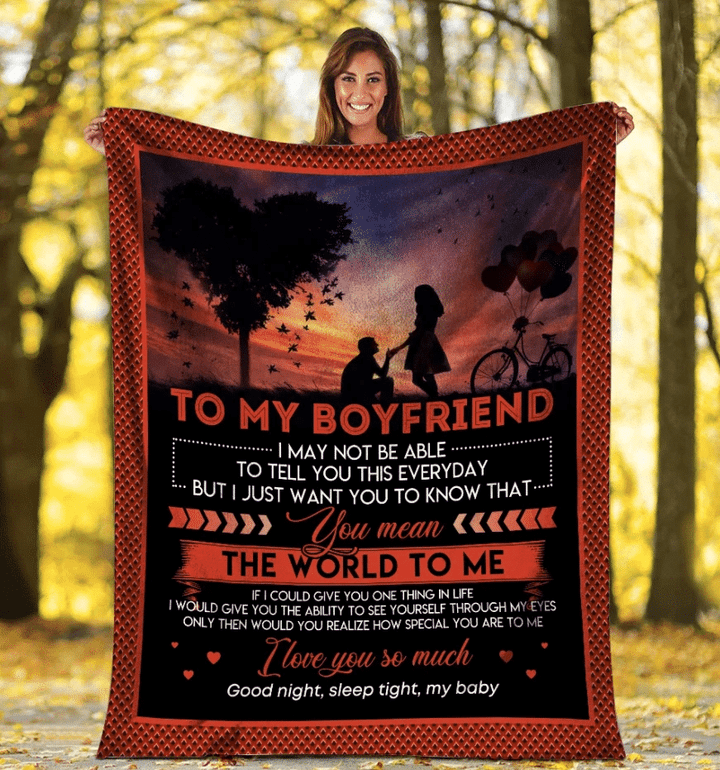 Personalized To My Boyfriend I May Not Be Able To Tell You This Everyday Fleece Blanket - Spreadstores