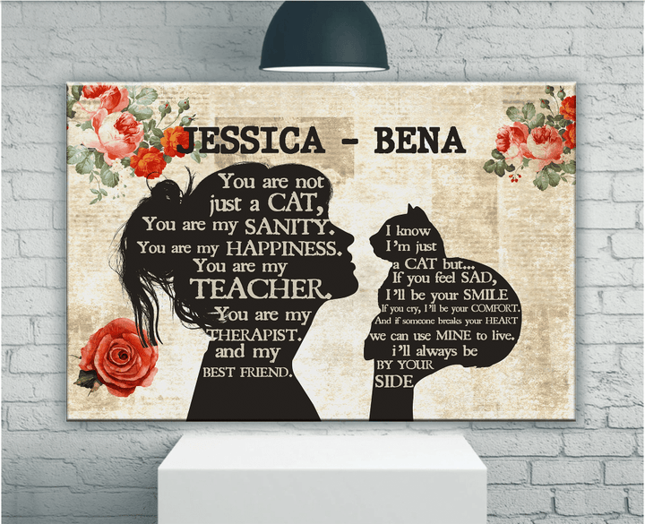 Personalized You Are Not Just A Cat Canvas, Gift For Cat Lover - Spreadstores