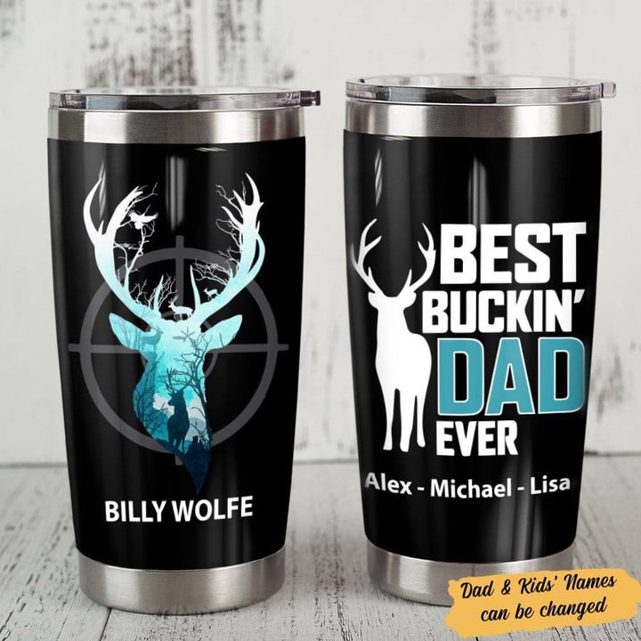 Personalized Father Day Gifts For Dad Hunting Steel Tumbler MY152 81O34