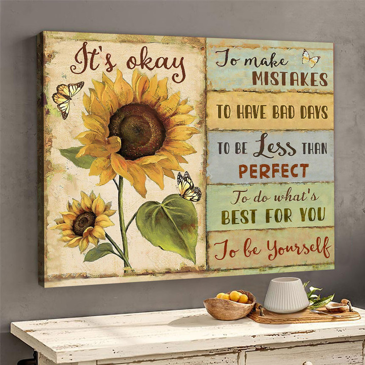Butterfly Farmhouse Art It Is Okay To Make Mistakes House Decor