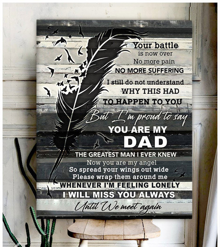 Spreadstore Sympathy Canvas You are my Dad Memorial Wall Art - Personalized Sympathy Gifts - Spreadstore