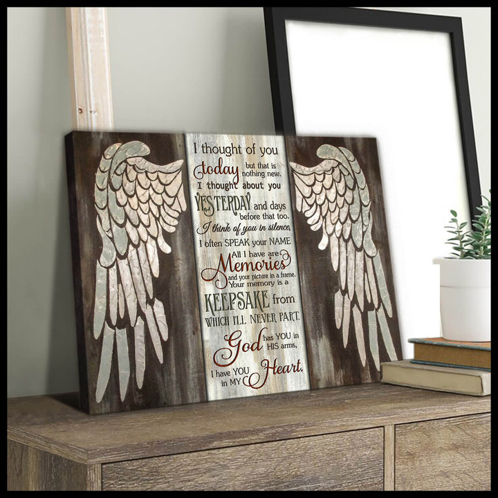 Canvas  Angel  I Thought Of You - Personalized Sympathy Gifts