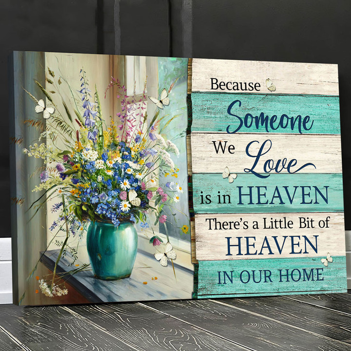 Butterfly, Because someone we love is in heaven - Heaven Landscape Canvas Prints, Wall Art