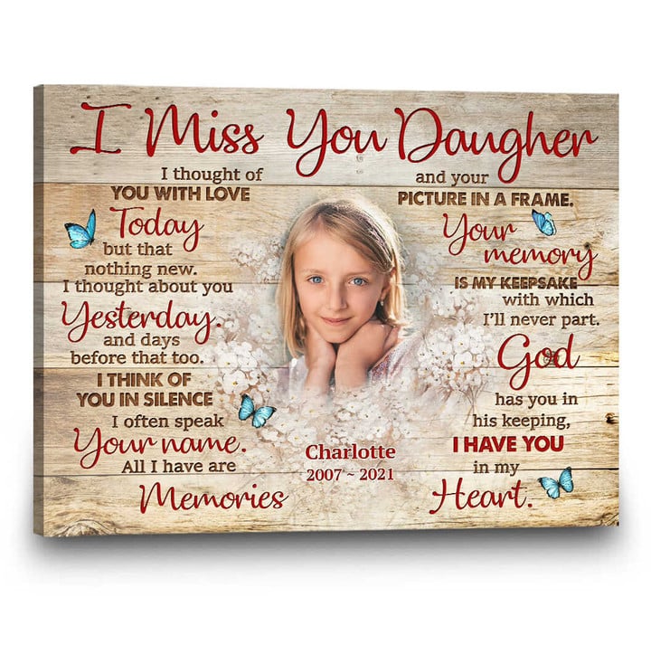 Sympathy Gift For Loss Of Daughter, Gift For Loss Of Daughter - Personalized Sympathy Gifts - Spreadstore
