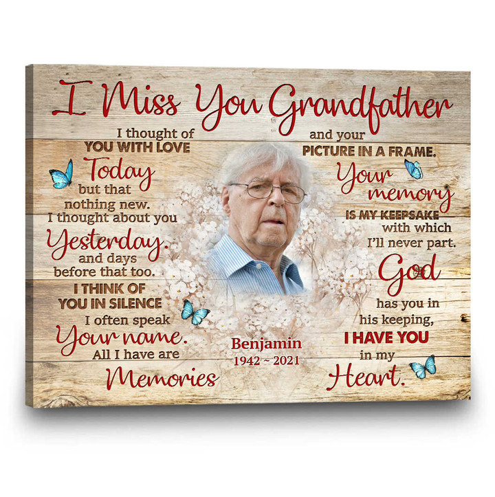 Sympathy Gift For Loss Of Grandfather, Memorial Gift For Loss Of Grandpa - Personalized Sympathy Gifts - Spreadstore