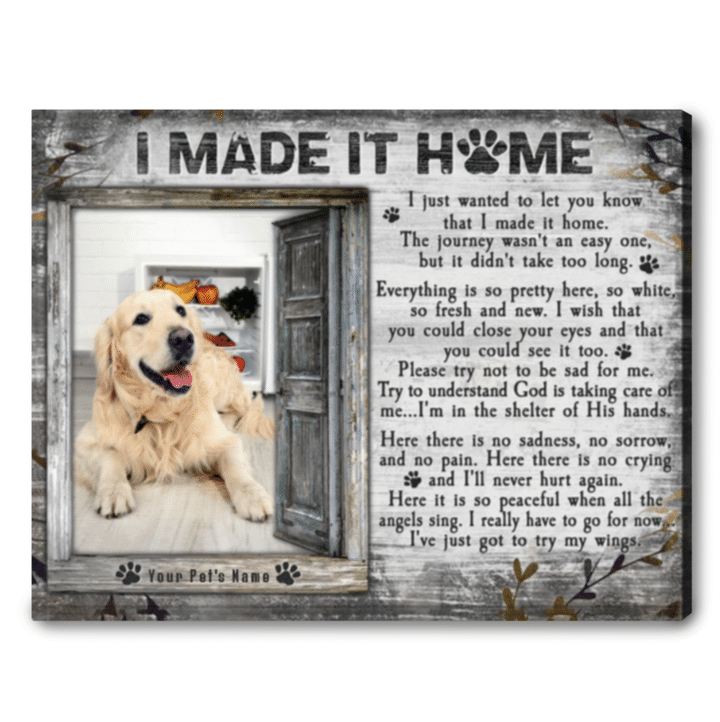 In Loving Memory Wall Decor Sympathy Gift Ideas For Loss of Pet Ohcanvas - Personalized Dog Sympathy - Spreadstores