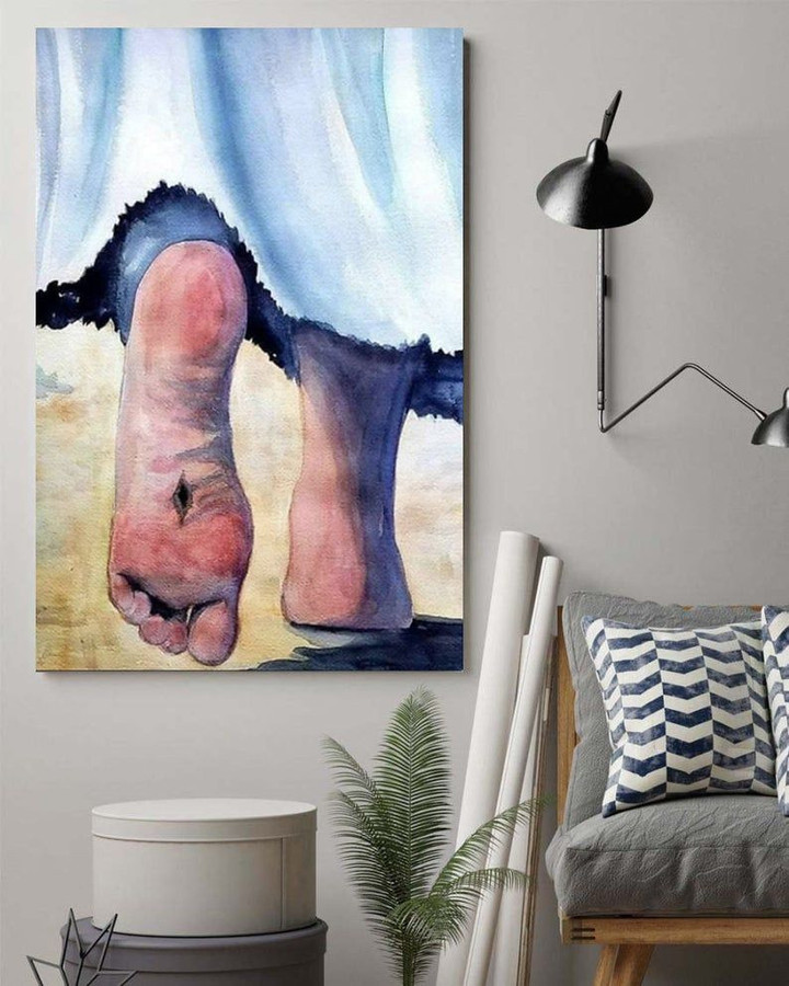 Injured Feet Of God Canvas, Christian Canvas, Jesus Canvas, Christ Lover, Wall Art Home Decor, Easter Gift Ideas - Spreadstores