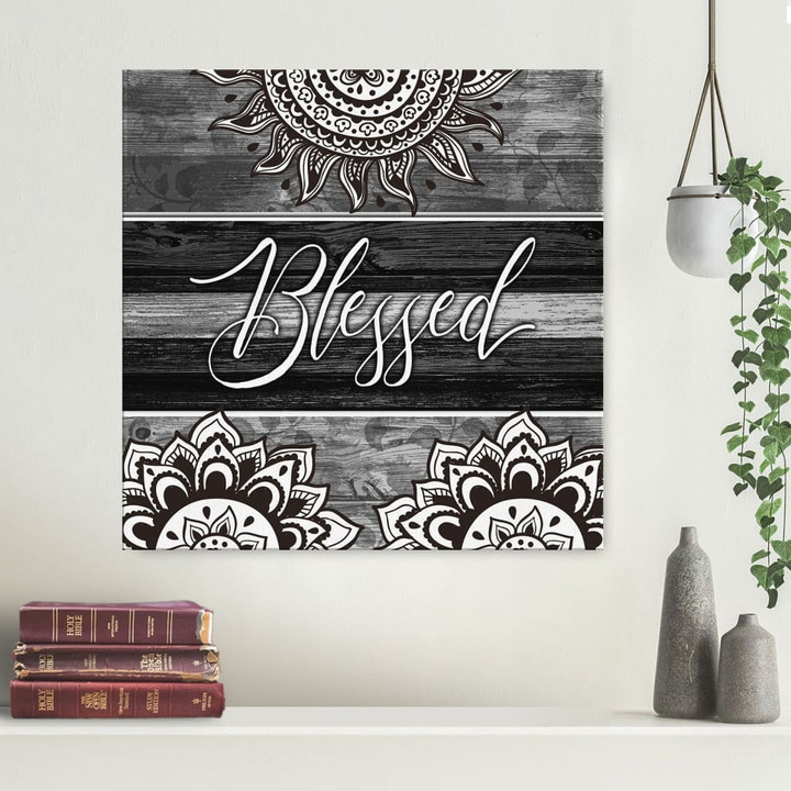 Blessed canvas wall art