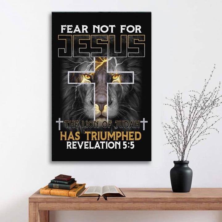 Jesus Lion Revelation 5:5 canvas wall art