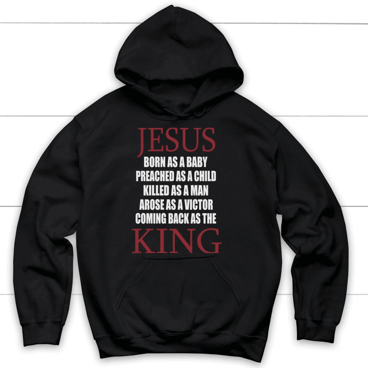 Jesus coming back as King Christian hoodie | Jesus hoodie - Gossvibes