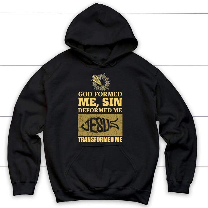 God formed me Christian hoodie | Christian apparel - Gossvibes