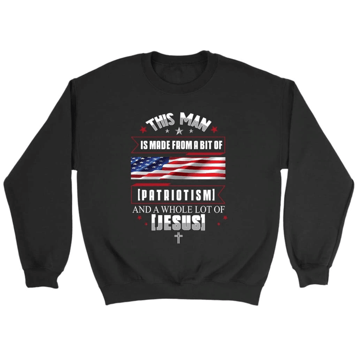 Patriotism and Jesus sweatshirt - Christian sweatshirts - Gossvibes