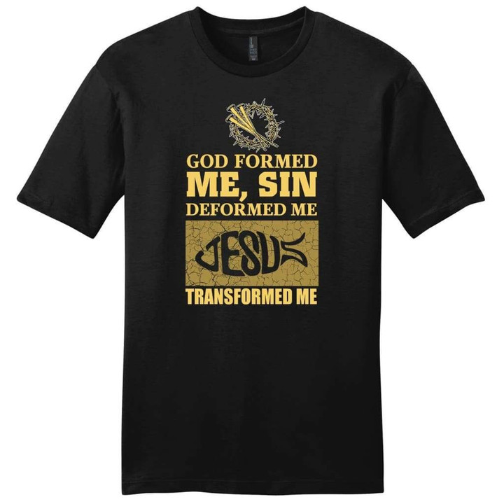 God formed me mens Christian t-shirt - Gossvibes