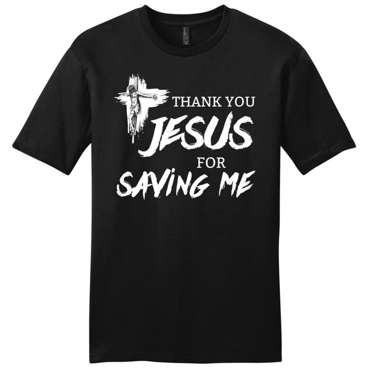 Thank you Jesus for saving me mens Christian t-shirt - Gossvibes