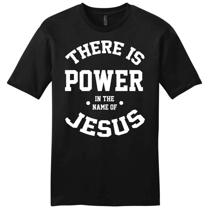 There is power in the name of Jesus mens Christian t-shirt - Gossvibes