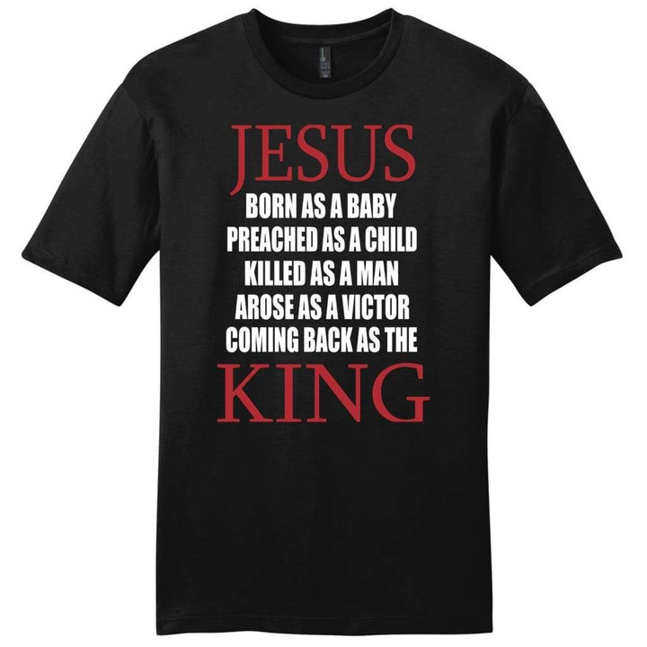 Jesus coming back as King mens Christian t-shirt - Gossvibes