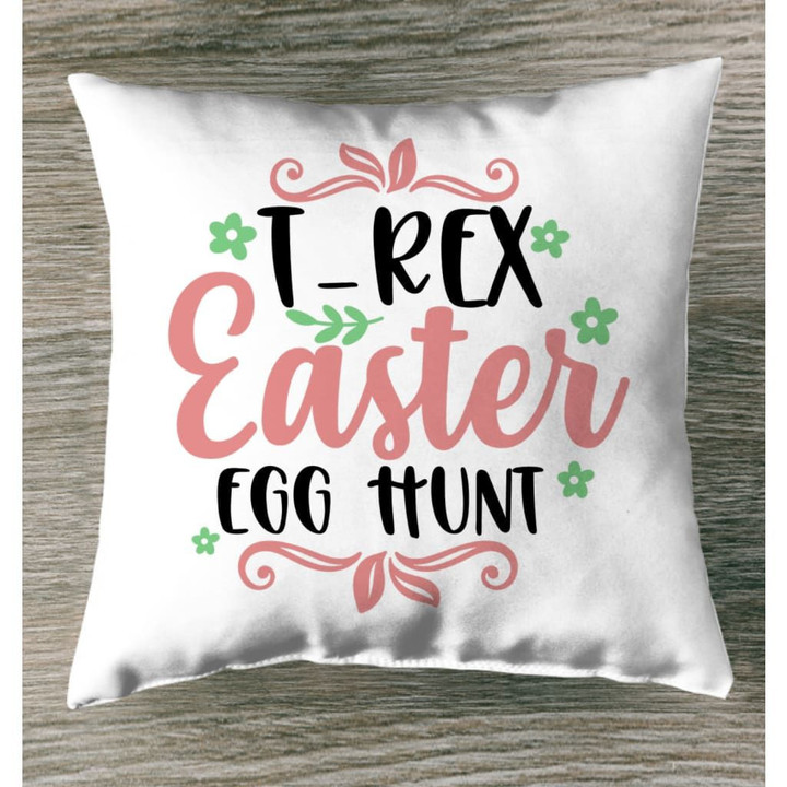 T-rex easter egg hunt Christian pillow - Christian pillow, Jesus pillow, Bible Pillow - Spreadstore