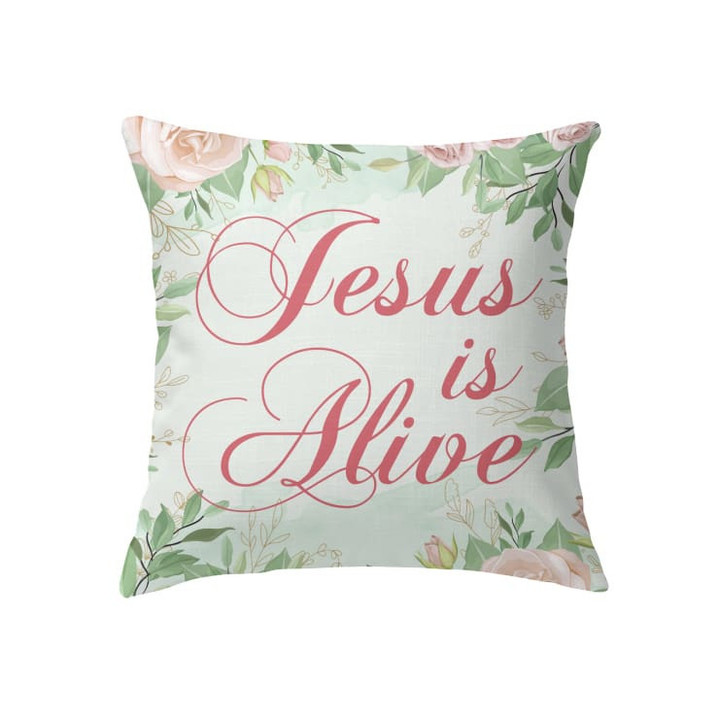 Jesus is alive Christian pillow - Christian pillow, Jesus pillow, Bible Pillow - Spreadstore