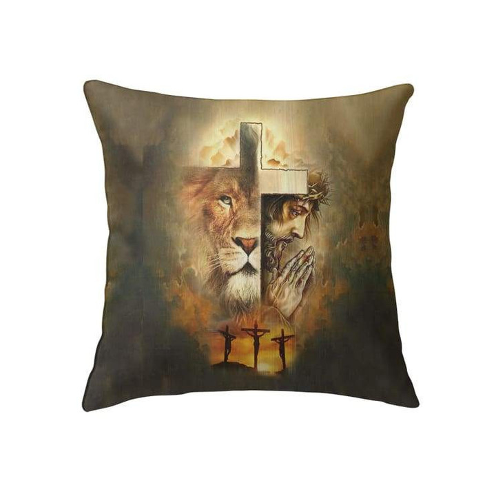 Jesus The Lion of Judah Christian pillow - Christian pillow, Jesus pillow, Bible Pillow - Spreadstore