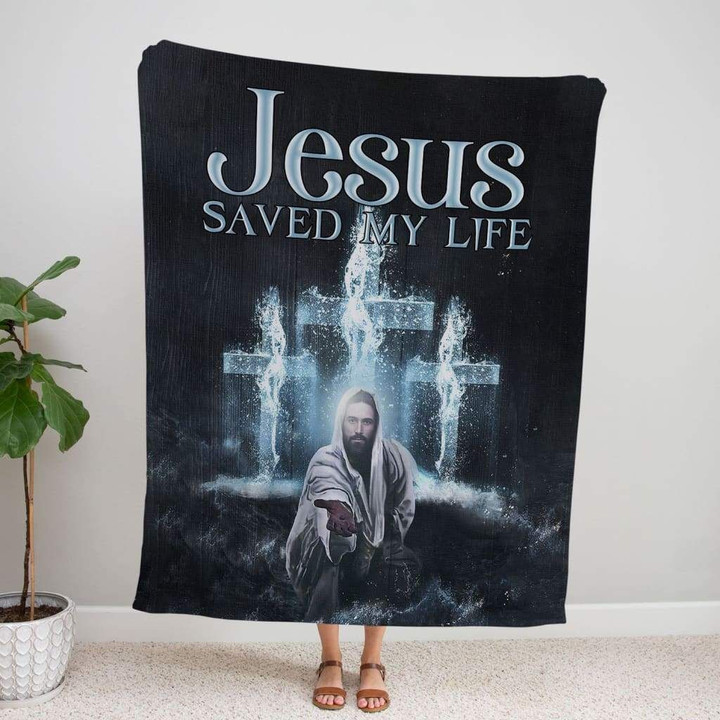 Jesus saved my life Christian blanket - Gossvibes