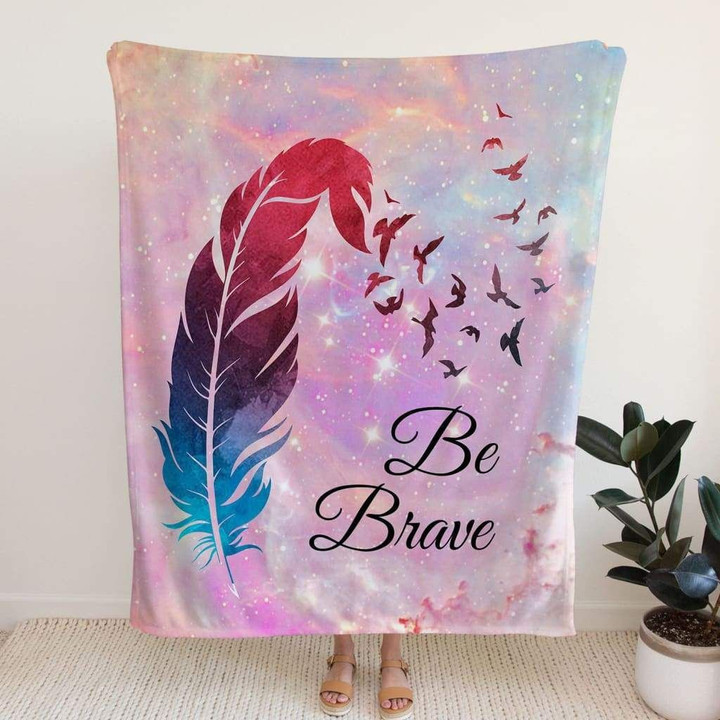 Be brave Christian blanket - Gossvibes