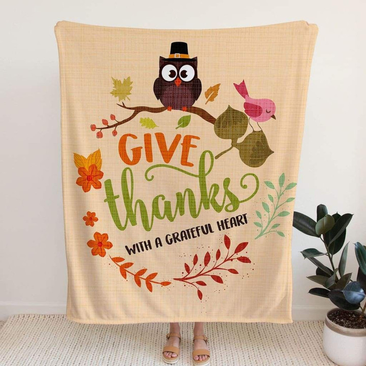 Give thanks with a grateful heart Christian blanket - Gossvibes