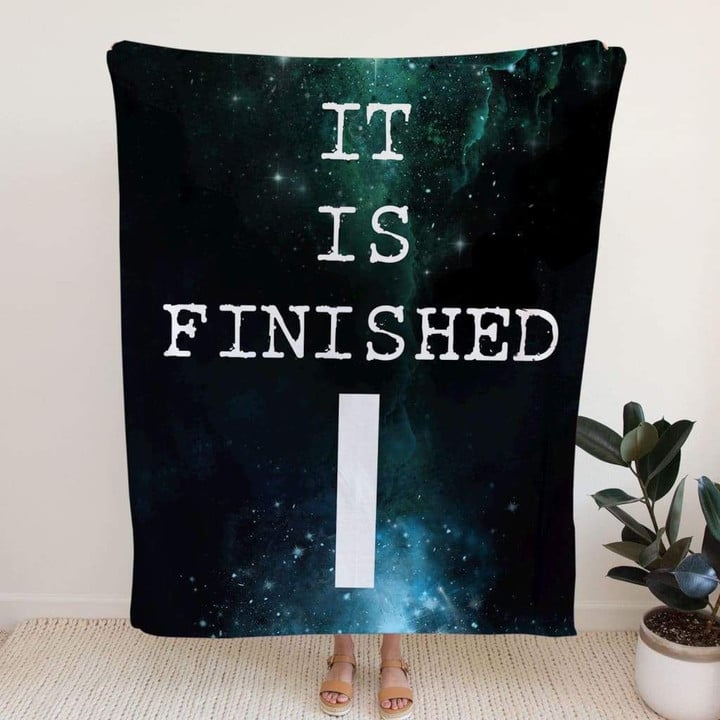 It is finished Christian blanket - Gossvibes