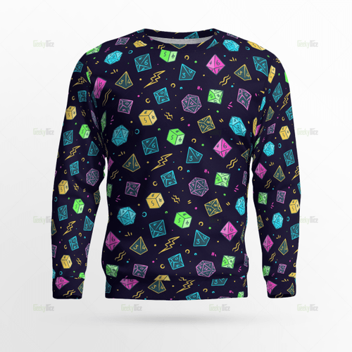 DnD Dice Colorful Sweatshirt
