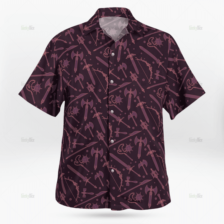 DnD Medieval Weapons Pattern Shirt