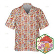 Retro mushroom pattern hawaiian shirt