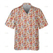 Retro mushroom pattern hawaiian shirt