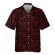 Medieval sword roses pattern hawaiian shirt