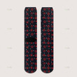 DnD Dice red pattern long socks