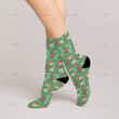DnD Dice Christmas long socks