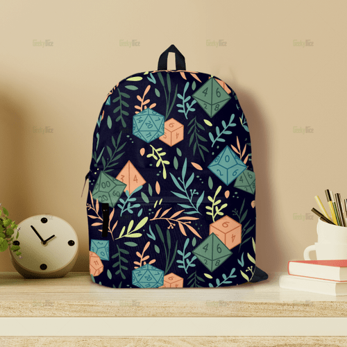 Premium DnD Backpack - Dice Hawaiian Design