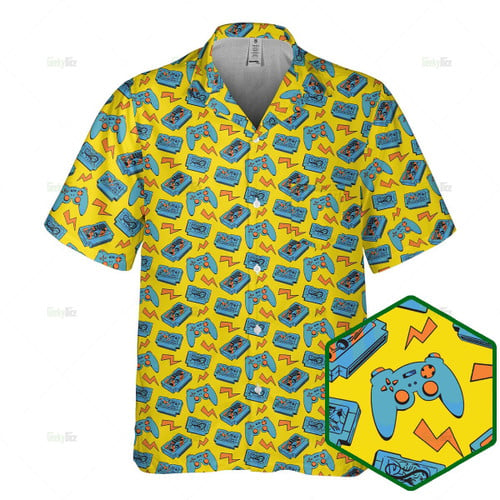 Game controller hawaiian shirt 01
