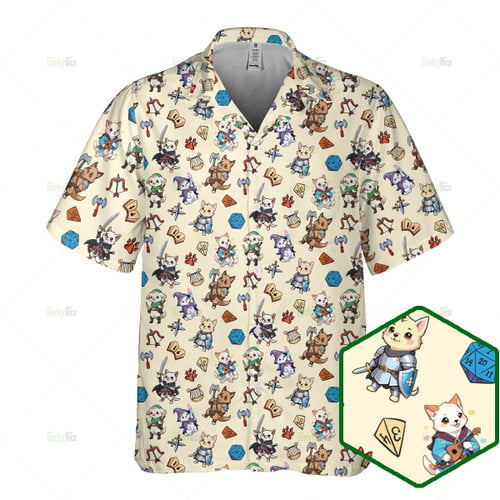 Dungeons and Dogs hawaiian shirt