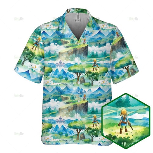 Zelda background hawaiian shirt