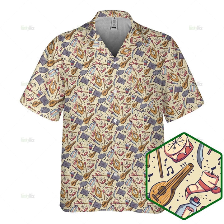 DnD Hawaiian Shirt - Bard Pattern