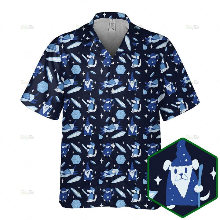 Dungeons and dogs hawaiian shirt