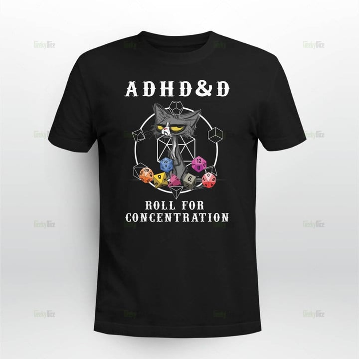 ADHD DnD Cat Shirt