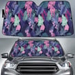 Beautiful Orchid Flower Tropical Leaves Leopard Skin Car Sun Shades Cover Auto Windshield
