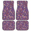 Pink Apricot Blossom Tree Spring Vibe Purple All Over Print Car Floor Mats