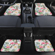 Red Rose And White Hibiscus Flower All Over Print Car Floor Mats